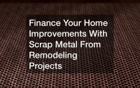 sell your scrap metal from remodeling